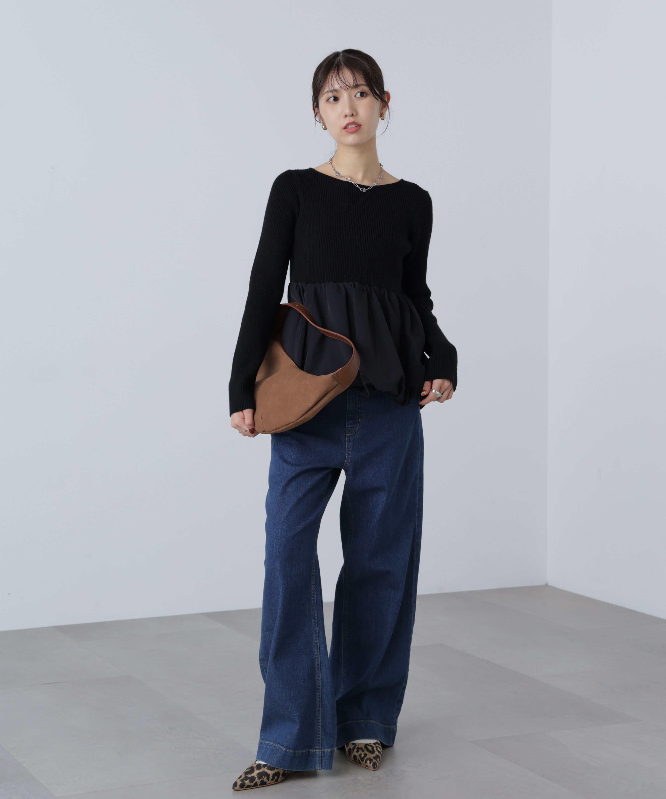  「ペプラムバルーンニット」|ニット・セーター|