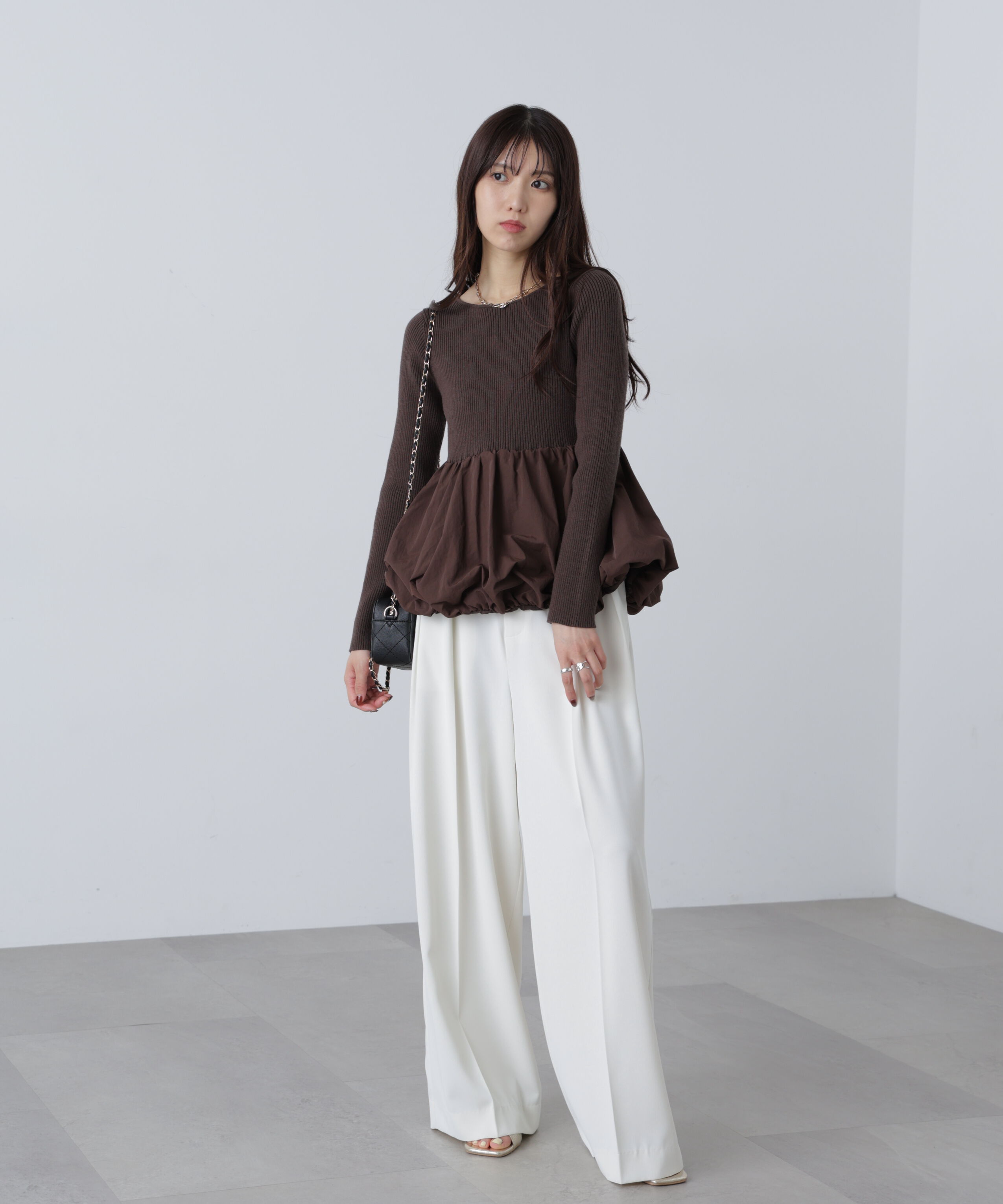  「ペプラムバルーンニット」|ニット・セーター|