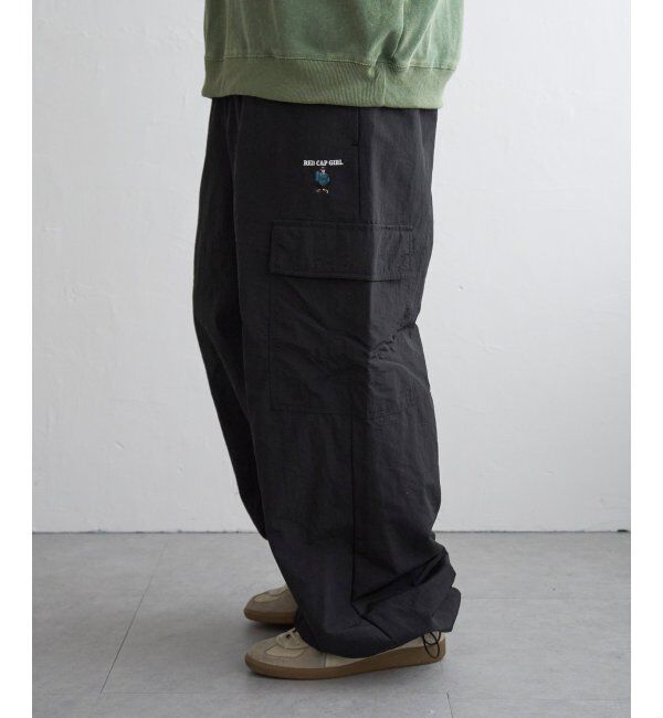 VENCE share style「Red Cap Girl レッドキャップガール ワッペン付きナイロンカーゴパンツ」|その他|