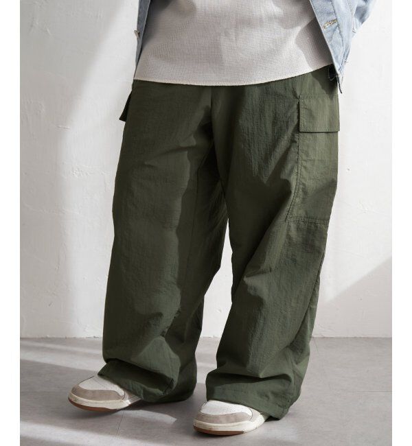 VENCE share style「Red Cap Girl レッドキャップガール ワッペン付きナイロンカーゴパンツ」|その他|