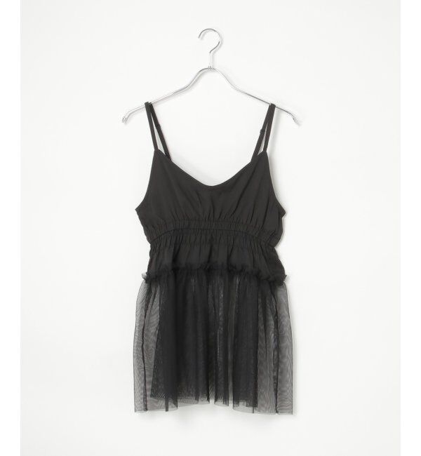 VENCE share style「チュール切替キャミソール」|タンクトップ|