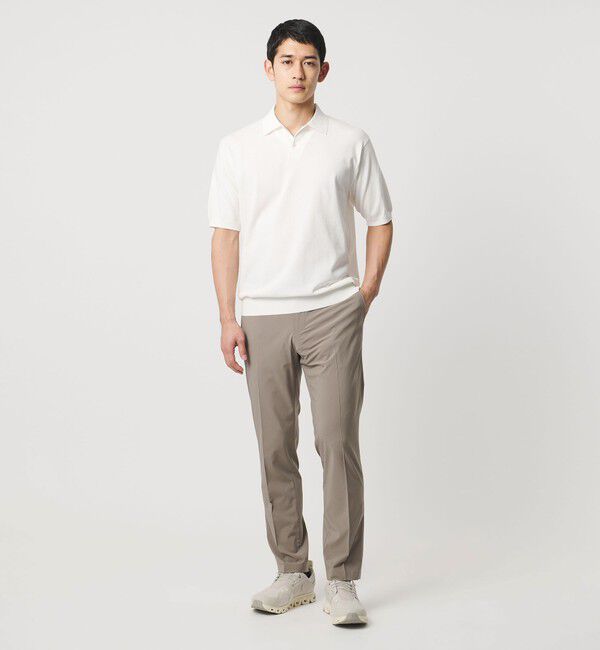 UNITED ARROWS「ショートスリーブ ニットポロシャツ UA COZY ウォッシャブル 抗菌防臭」|ポロシャツ|