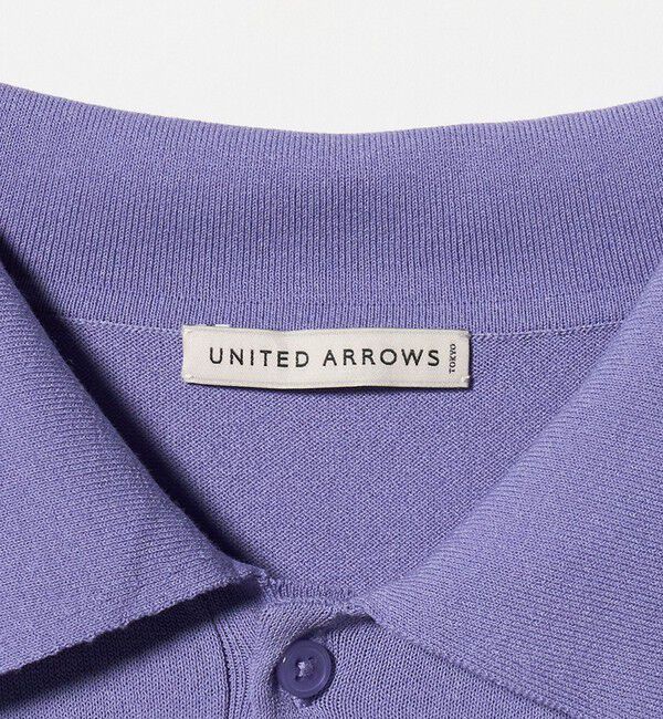UNITED ARROWS「ショートスリーブ ニットポロシャツ UA COZY ウォッシャブル 抗菌防臭」|ポロシャツ|