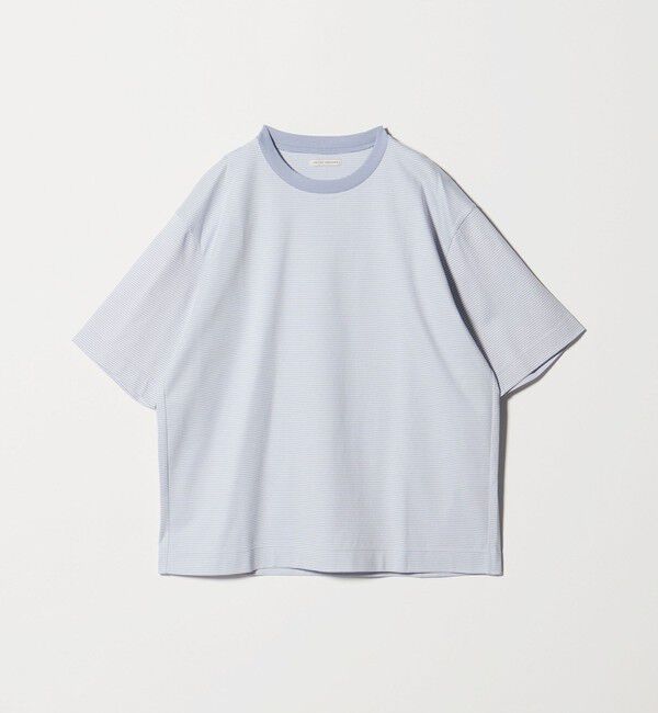 UNITED ARROWS「ポンチボーダー Tシャツ デオドラント 抗菌防臭 接触冷感」|Tシャツ・カットソー|
