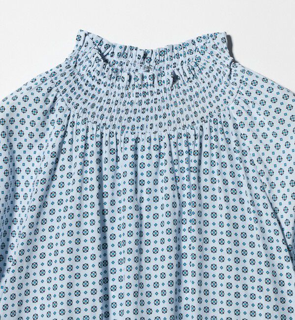 UNITED ARROWS「シャーリング ハイネック シャツ ブラウス」|シャツ・ブラウス|