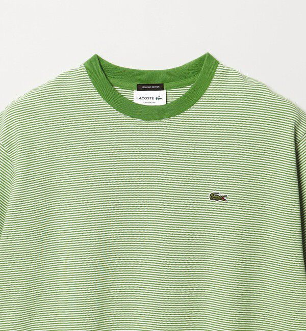 UNITED ARROWS「【別注】＜LACOSTE＞ボーダー クルーネック  Tシャツ」|Tシャツ・カットソー|