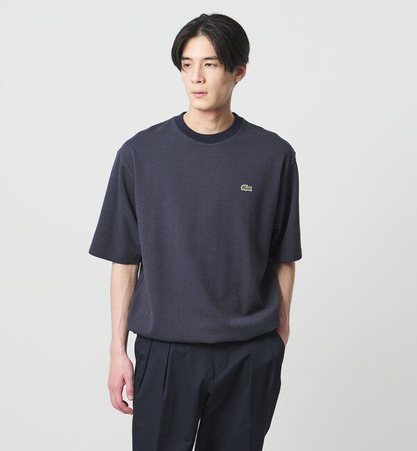 UNITED ARROWS「【別注】＜LACOSTE＞ボーダー クルーネック  Tシャツ」|Tシャツ・カットソー|