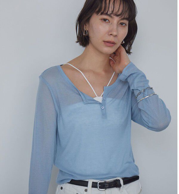 UNITED ARROWS green label relaxing「ホルターネックキャミソール / カップインナー」|キャミソール|OFF WHITE