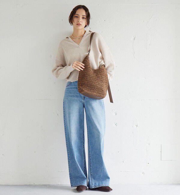 UNITED ARROWS green label relaxing「ペーパーコード ショルダーバッグ」|かごバッグ|