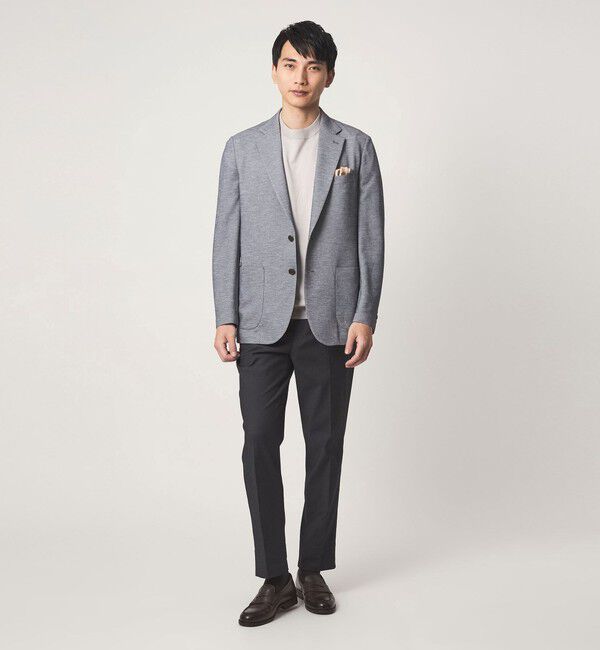 UNITED ARROWS green label relaxing「ポリエステル ジャージ カノコ 2B ジャケット -ウォッシャブル・ストレッチ・吸水速乾-」|テーラードジャケット|