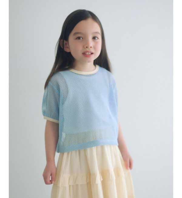 UNITED ARROWS green label relaxing「メッシュTシャツ＋タンクトップ セット / キッズ  100cm-130cm」|Tシャツ・カットソー|LT.BLUE