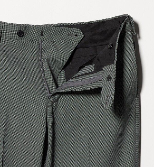 UNITED ARROWS green label relaxing「A+ COOL ポリエステル バーズアイ スタンダード アジャスター NP スラックス -ウォッシャブル・ストレッチ」|スラックス|