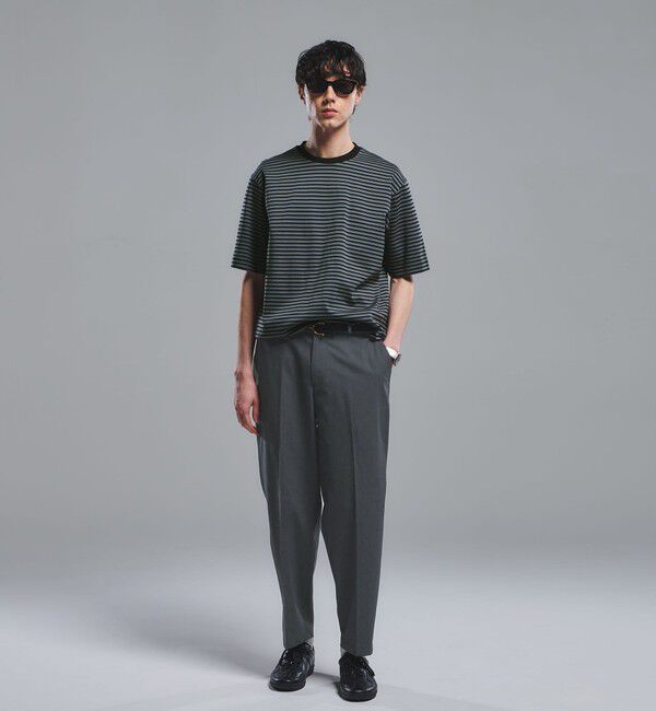 UNITED ARROWS green label relaxing「ポンチ ボーダー クルーネック 半袖 Tシャツ カットソー」|Tシャツ・カットソー|