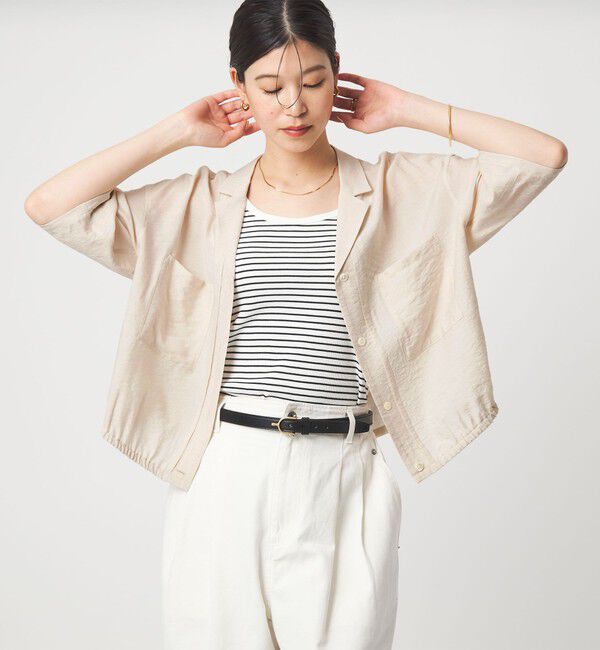 UNITED ARROWS green label relaxing「【WEB限定】＜at ease＞ポケット オープンカラー シャツ」|シャツ・ブラウス|