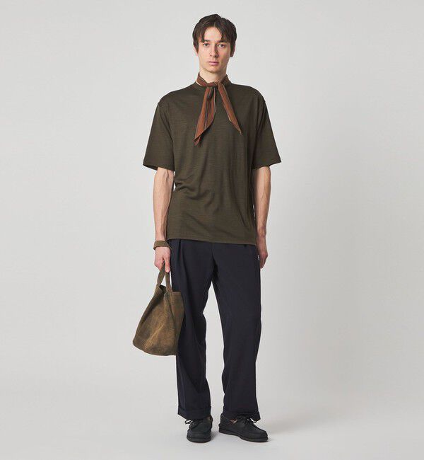 STEVEN ALAN「＜Steven Alan＞ メリノウール クルーネック ショートスリーブ Tシャツ」|Tシャツ・カットソー|