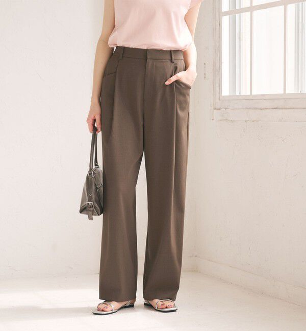 BEAUTY&YOUTH UNITED ARROWS「ポリエステルブレンド バックゴム ワイドパンツ ウォッシャブル」|その他|MOCA