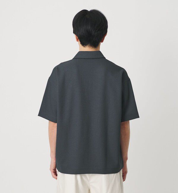 BEAUTY&YOUTH UNITED ARROWS「フュージョン ツイル スキッパー Tシャツ UVカット 透け防止 ストレッチ」|Tシャツ・カットソー|