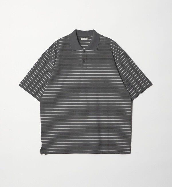 STEVEN ALAN「＜Steven Alan＞ ツイスト ボーダー ポロシャツ」|ポロシャツ|DK.GRAY