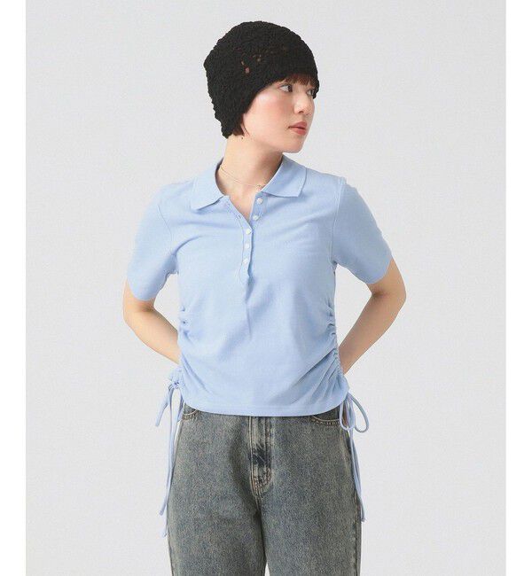 Ray BEAMS 「サイド ドロスト ポロシャツ」|Tシャツ・カットソー|BLUE