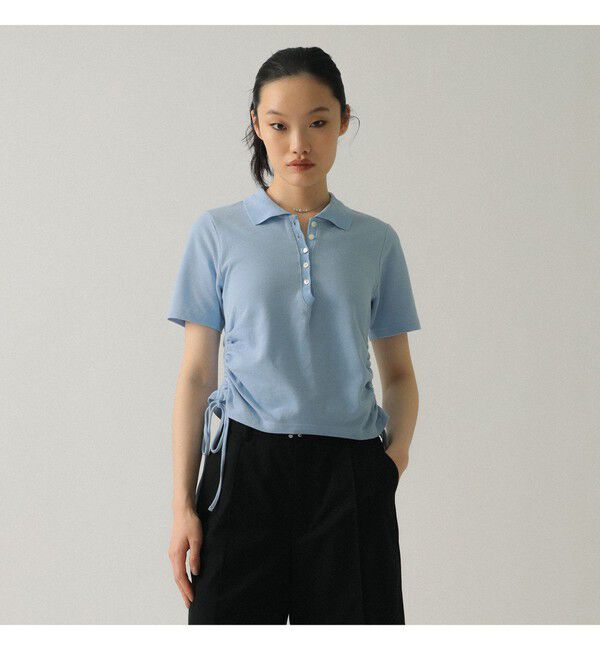 Ray BEAMS 「サイド ドロスト ポロシャツ」|Tシャツ・カットソー|