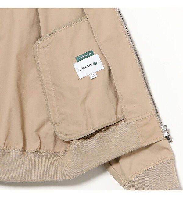 BEAMS「【別注】LACOSTE / スタンドカラー ブルゾン」|ブルゾン・スタジャン|
