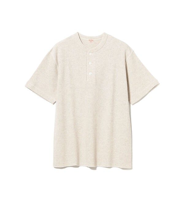 BEAMS PLUS「【別注】Healthknit / Honeycomb Thermal Henry Neck T-shirt」|Tシャツ・カットソー|
