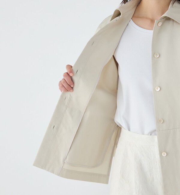 TOMORROWLAND collection「コットンギャバジン ワイドカラージレ」|ベスト・ジレ|