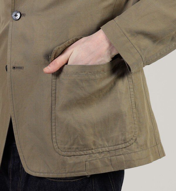 TOMORROWLAND MENS「リネンコットン シングルブレステッド 3Bジャケット SONDRIO」|テーラードジャケット|