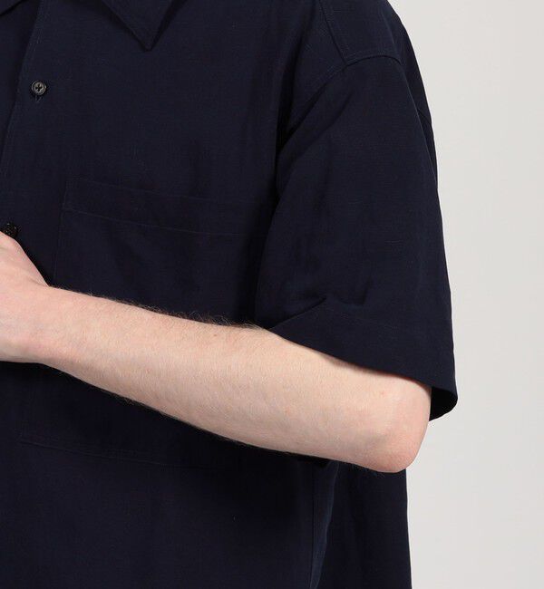 TOMORROWLAND MENS「セルロースリネン ダブルポケット ハーフスリーブシャツ」|シャツ・ブラウス|