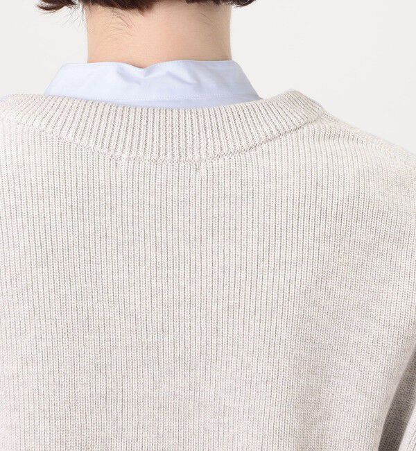 GALERIE VIE「フィッシャーマンズリブ クルーネックベスト」|ベスト・ジレ|