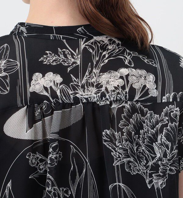 Ballsey「【別注】manipuri for Ballsey Glass dome Flower ボウタイブラウス」|シャツ・ブラウス|