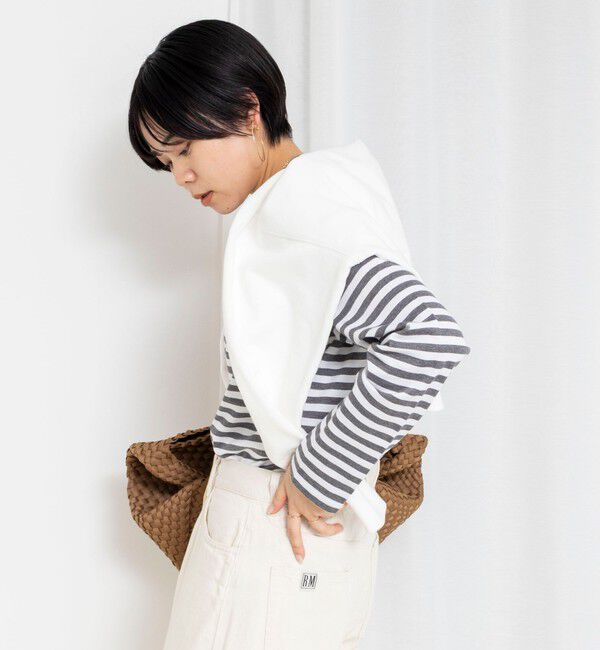 Rie Miller「ウォッシャブルロングスリーブTシャツGIZA COTTON」|Tシャツ・カットソー|