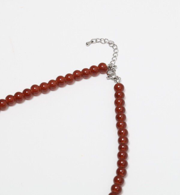 MAQWEL「【MAQWEL/マクウェル】パールトップビーズネックレス」|ネックレス|