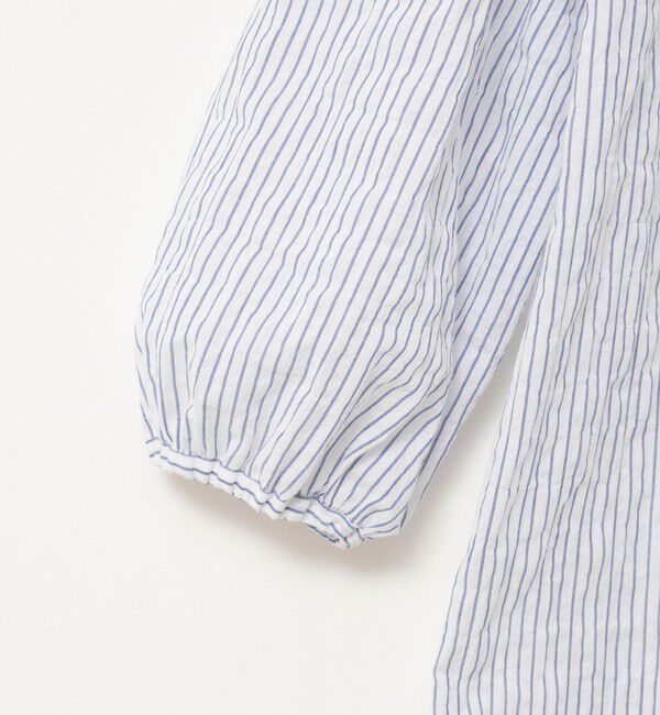 NOLLEY'S「ウォッシャブルシャーリングストライプ2WAYギャザーワンピース」|ワンピース|