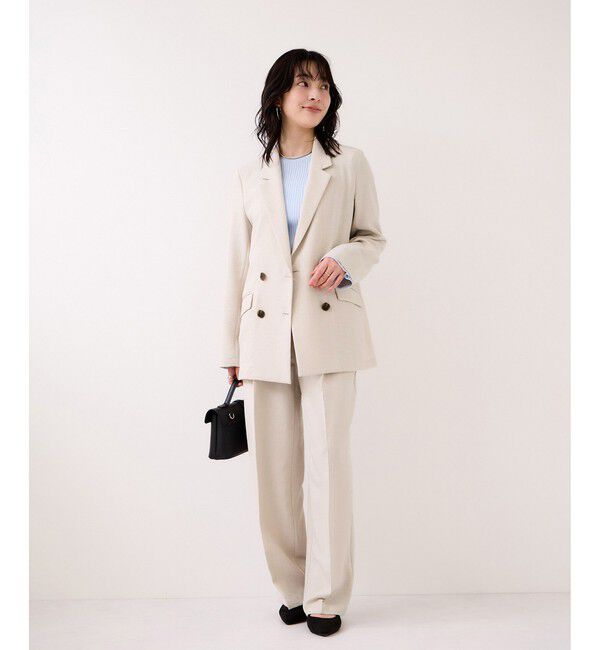 VIS「美easyリネンライクテーラードジャケット/イージーケア・接触冷感・セットアップ対応」|テーラードジャケット|