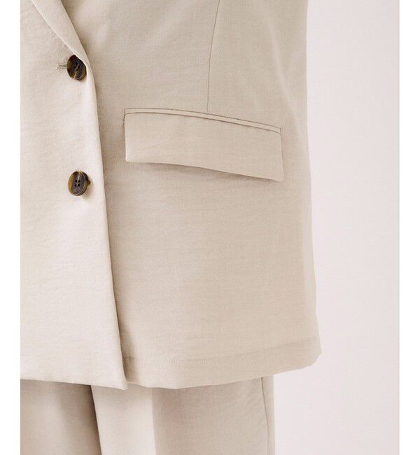 VIS「美easyリネンライクテーラードジャケット/イージーケア・接触冷感・セットアップ対応」|テーラードジャケット|