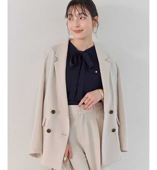VIS「美easyリネンライクテーラードジャケット/イージーケア・接触冷感・セットアップ対応」|テーラードジャケット|キナリ(16)