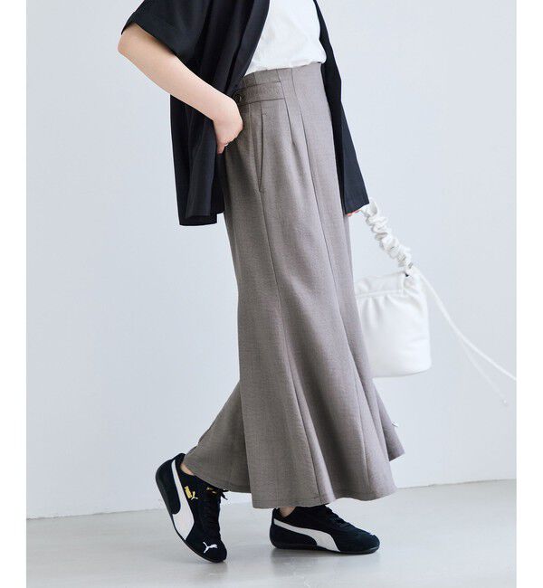 VIS「美easyリネンライクマーメイドスカート/イージーケア・接触冷感・セットアップ対応」|スカート|