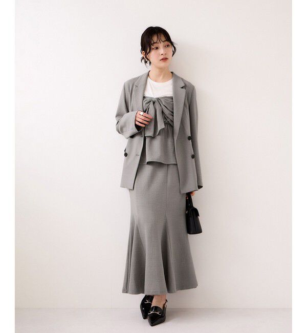 VIS「美easyリネンライクマーメイドスカート/イージーケア・接触冷感・セットアップ対応」|スカート|