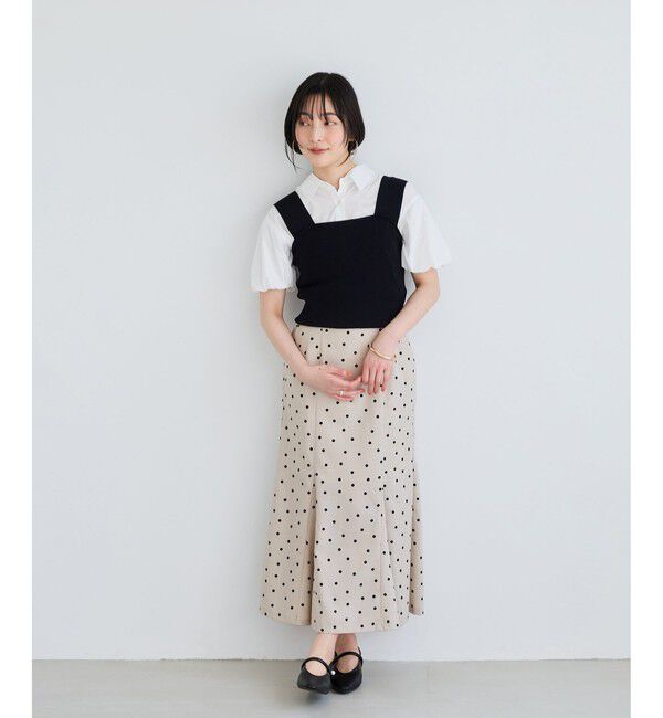 VIS「美easyリネンライクマーメイドスカート/イージーケア・接触冷感・セットアップ対応」|スカート|