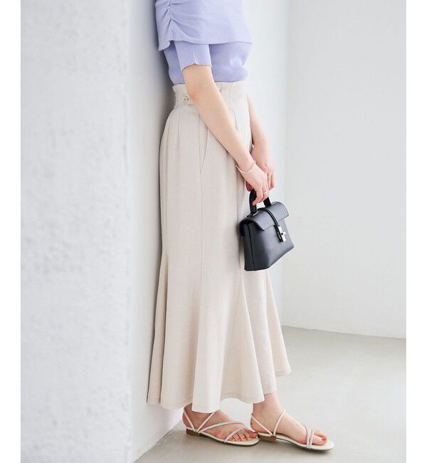 VIS「美easyリネンライクマーメイドスカート/イージーケア・接触冷感・セットアップ対応」|スカート|キナリ(16)