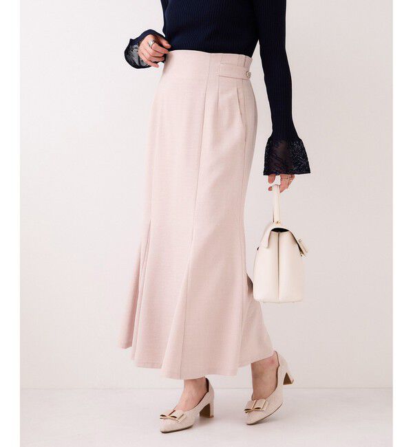 VIS「美easyリネンライクマーメイドスカート/イージーケア・接触冷感・セットアップ対応」|スカート|