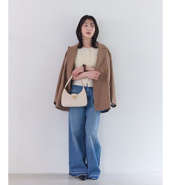 VIS「クルーネックコンパクトカーディガン/イージーケア」|カーディガン|