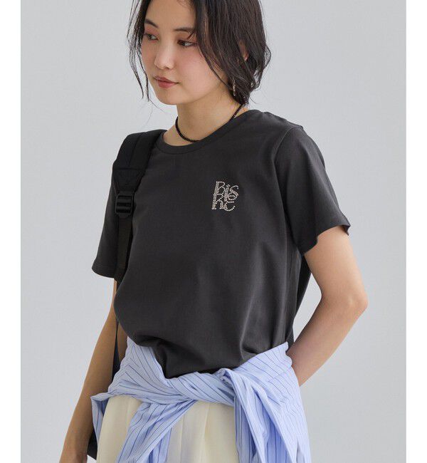 VIS「コンパクトアソートプリントTシャツ」|Tシャツ・カットソー|チャコール(06)