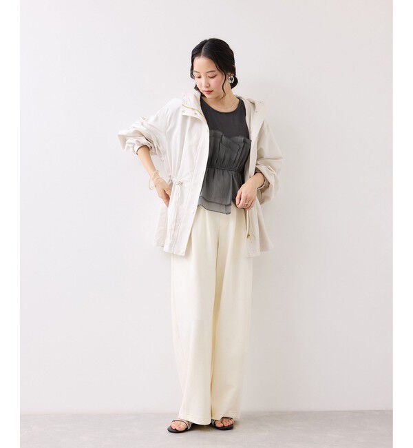 VIS「チェック＆無地ビスチェドッキング半袖プルオーバー/イージーケア」|Tシャツ・カットソー|