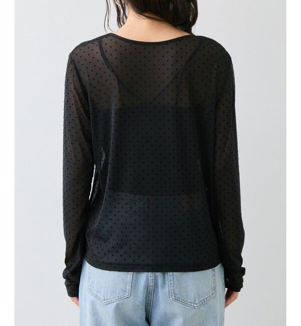 VIS「フロッキードットチュールプルオーバー」|Tシャツ・カットソー|