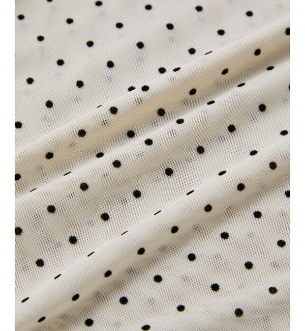 VIS「フロッキードットチュールプルオーバー」|Tシャツ・カットソー|