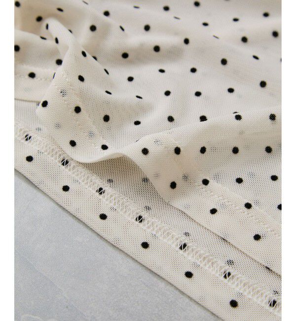 VIS「フロッキードットチュールプルオーバー」|Tシャツ・カットソー|