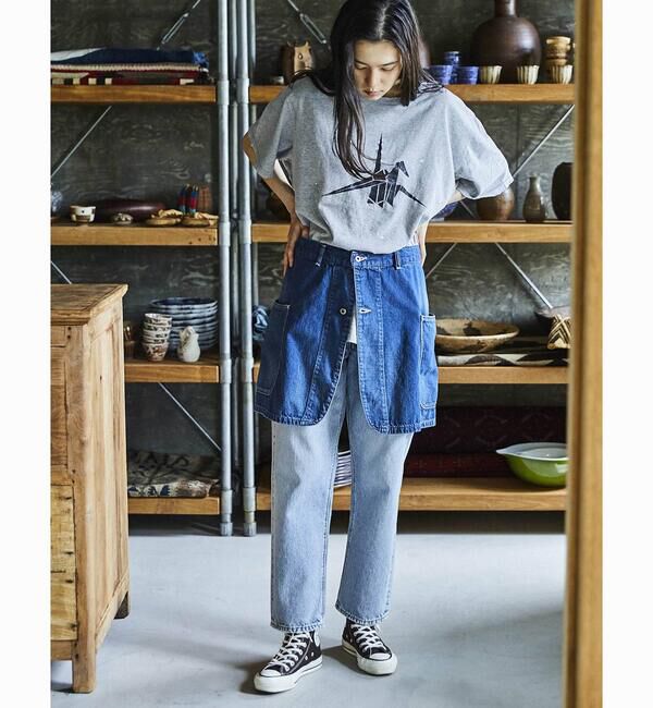  「orSlow | デニム オーバーラップスカート WOMEN」|その他|