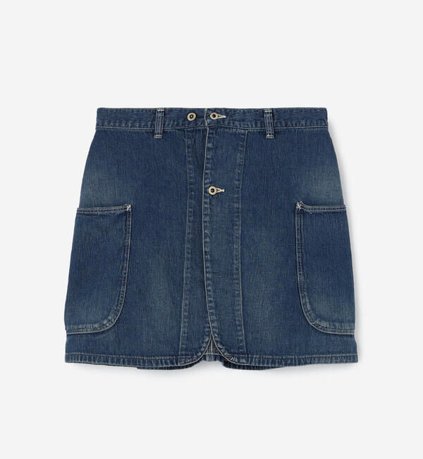  「orSlow | デニム オーバーラップスカート WOMEN」|その他|